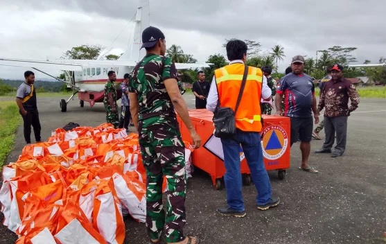 Kodim 1706/Nduga Dukung Distribusi Bantuan BNPB
