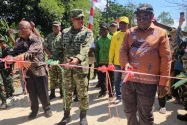 Pangdam Cenderawasih Resmikan Jembatan Garuda di Kabupaten Keerom
