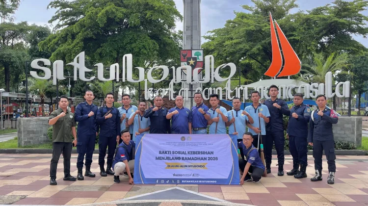 Bakti Sosial, Rutan Bersih-bersih Kawasan Alun-alun Situbondo