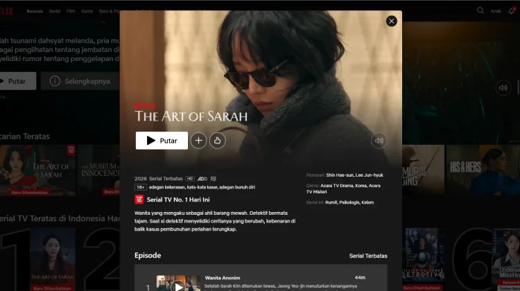 The Art of Sarah : Thriller Misteri Dengan Identitas Palsu di Netflix