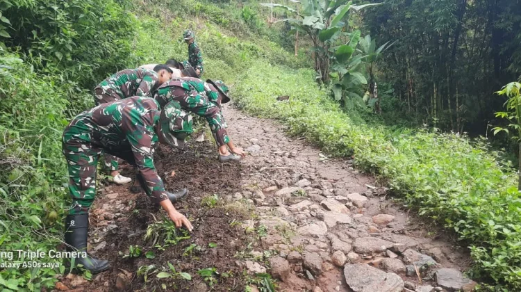 Satgas TMMD Perbaiki Akses Jalan Utama Distribusi Logistik