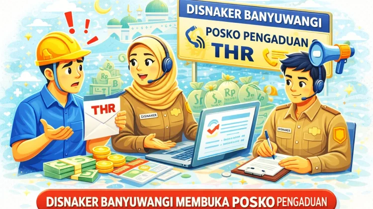 Disnaker Banyuwangi Siagakan Posko Pengaduan THR
