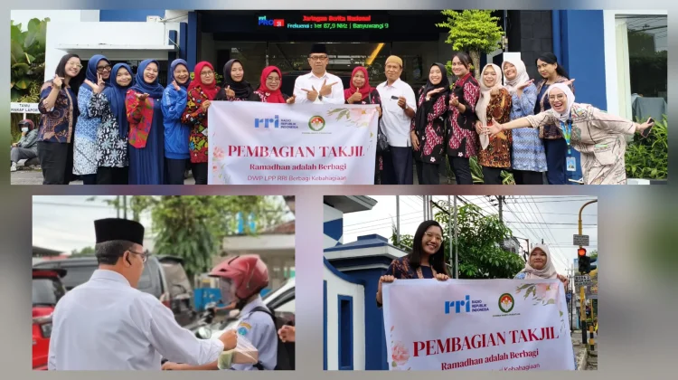 DWP LPP RRI Jember Hadirkan Senyum Ramadhan lewat Kegiatan Berbagi Takjil Puasa