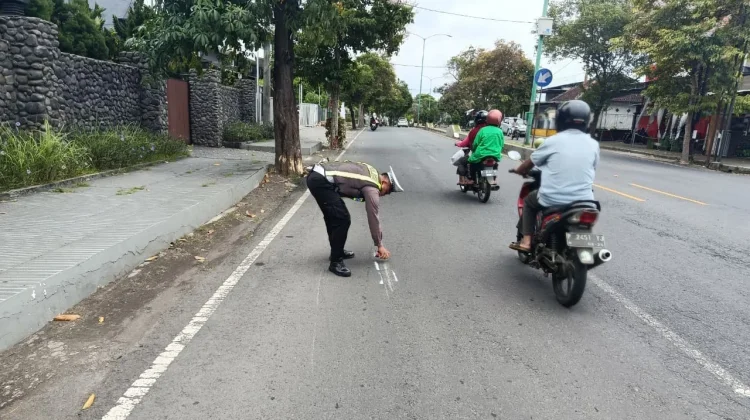 Kecelakaan Tunggal di Jalan Gajah Mada Banyuwangi, Pelajar Meninggal