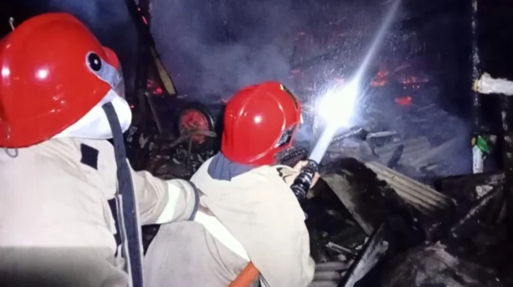 Kandang Terbakar di Kalipuro Banyuwangi, Enam Kambing Terpanggang