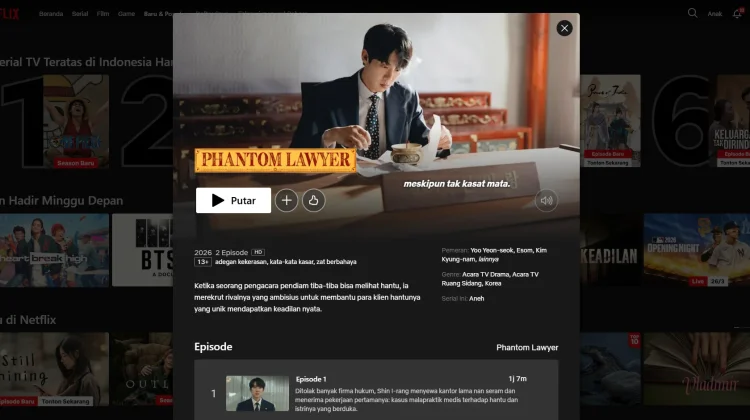 Phantom Lawyer Hadirkan Misteri Hukum Dunia Supranatural