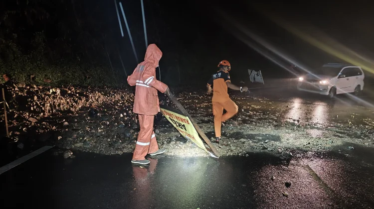 Jalur Lereng Semeru Lumajang Longsor