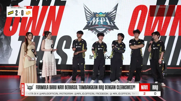 NAVI Libas RRQ Hoshi 2-0 di Laga Pembuka