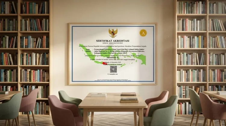 Perpustakaan UIN KHAS Jember Raih Predikat Akreditasi A
