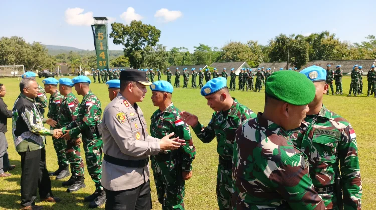 Hadiri Pelepasan Prajurit TNI, Ini Pesan Haru Kapolres Bondowoso