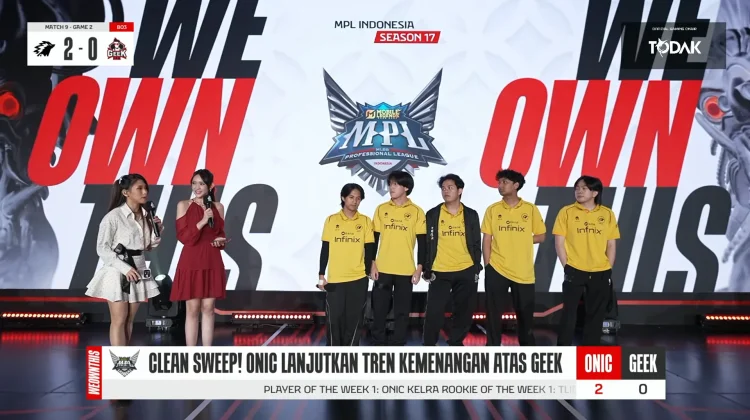 ONIC Tumbangkan Geek Fam 2-0 di Awal Pekan Kedua