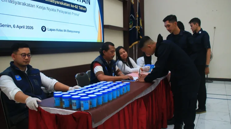 Tes Urine Lapas Banyuwangi, 518 Orang Dinyatakan Negatif