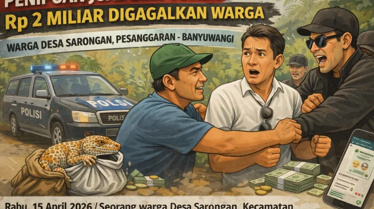 Warga Banyuwangi Gagalkan Penipuan Tokek Rp2 Miliar