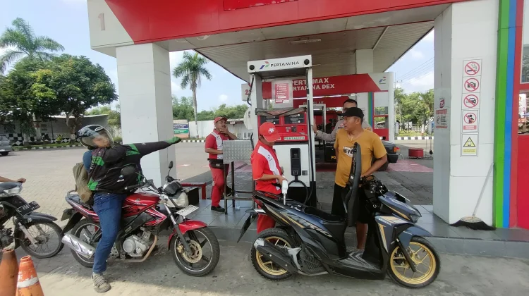 Mapolsek Tempeh Lumajang Pantau Stok BBM