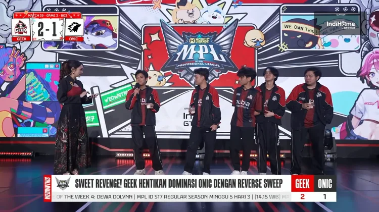 Geek Fam Kejutkan ONIC lewat Reverse Sweep 2-1 Pekan ke-5