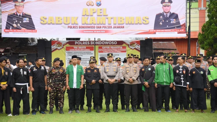 Sabuk Kamtibmas Perkuat Sinergi Keamanan Bondowoso