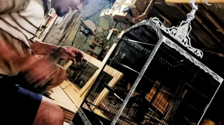 Pemuda Sumbersari Kreasikan Sangkar Burung Bernilai Tinggi dari Kayu Sederhana