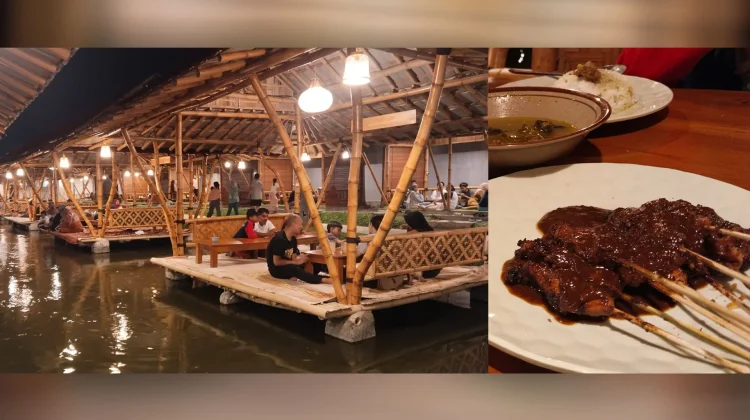 Kedai Apung Sate Umar Madura Jember, Sensasi Makan di Atas Kolam
