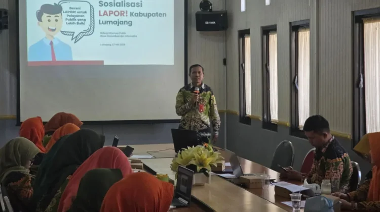 Dinkes P2KB Lumajang Sosialisasikan SP4N-LAPOR!