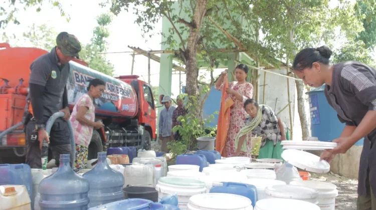 Kekeringan Melanda Dusun Geddingan Bondowoso, BPBD Kirim Bantuan