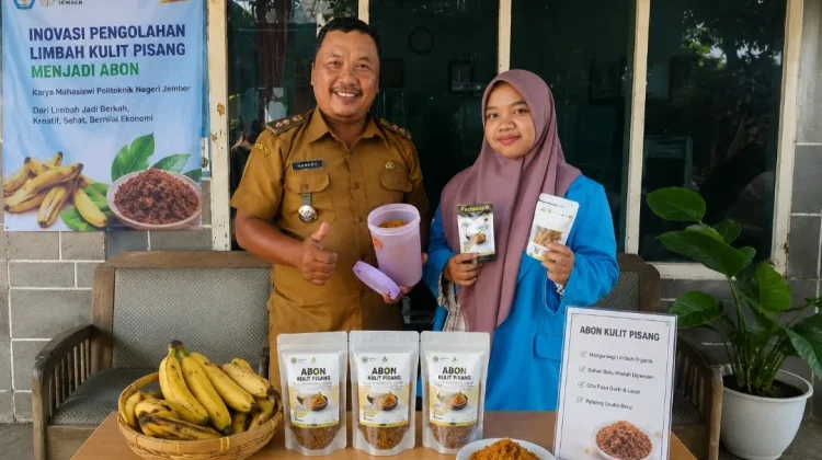 Mahasiswi Polije Sulap Kulit Pisang Jadi Abon