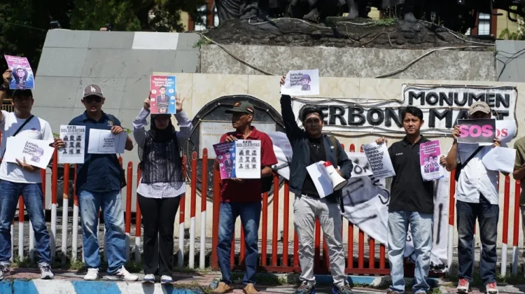 Jurnalis Bondowoso Gelar Aksi Solidaritas Gaza