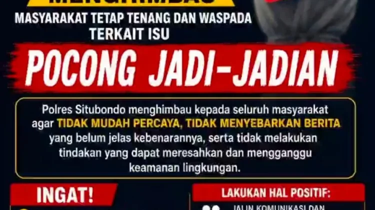 Polisi Ajak Masyarakat Tak Percayai Isu Pocong