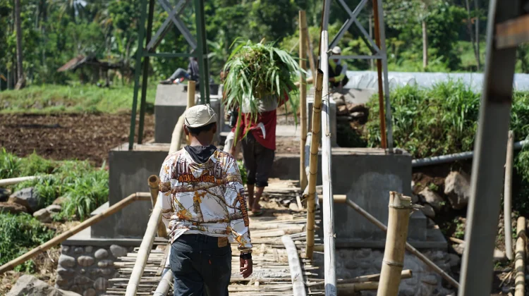 Warga Sambut Baik Pembangunan Jembatan Perintis Garuda