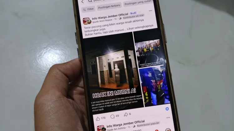Viral Teror Pocong di Jember, Polisi: Itu Hoaks dan Buatan AI