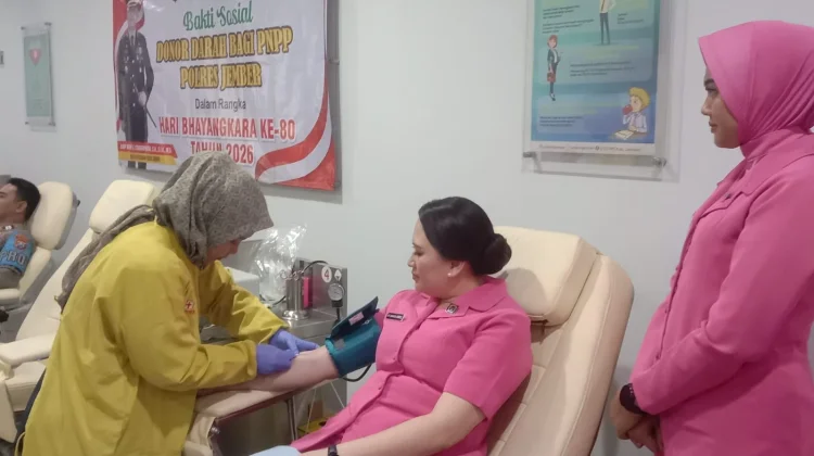 PMI Jember Gelar Donor Darah pada Hari Bhayangkara