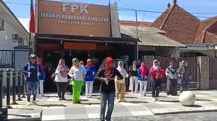 Semangat Selantang Bages Line Dance di FPK  Jember