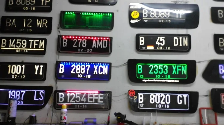 Modifikasi Pelat Nomor Seperti Ini Bisa Kena Tilang