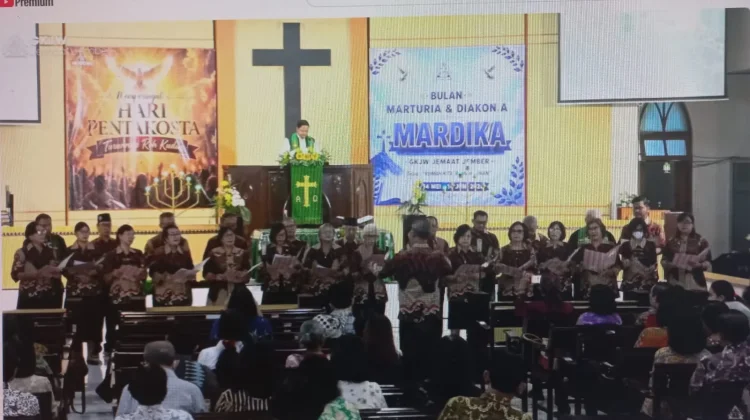 Ibadah Minggu GKJW Jemaat Jember  Menutup Bulan Mardika 2026