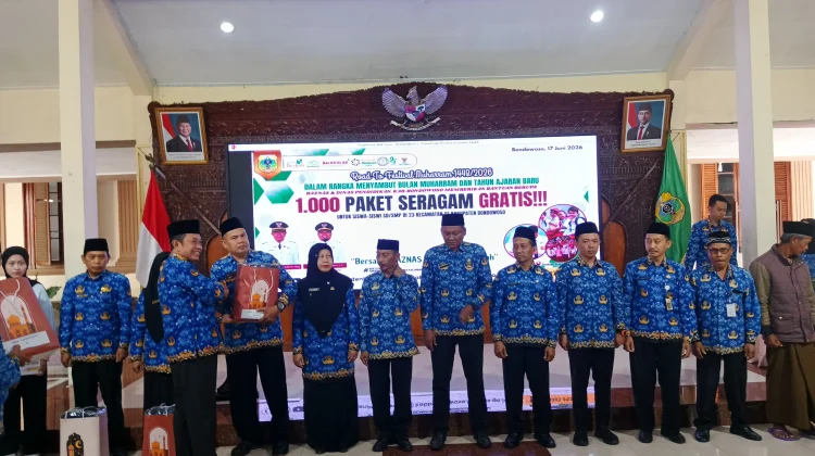 BAZNAS Bondowoso Salurkan 1.000 Paket Seragam Sekolah