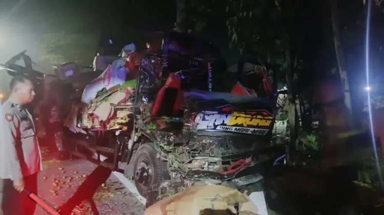 Truk Adu Banteng di Rowokangkung Lumajang, Tiga Orang Terluka