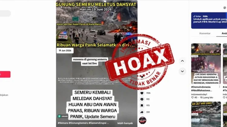 Cek Fakta Informasi Gunung Semeru