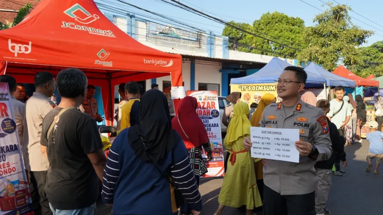 Sambut Hari Bhayangkara, Polres Gelar Bazar Murah