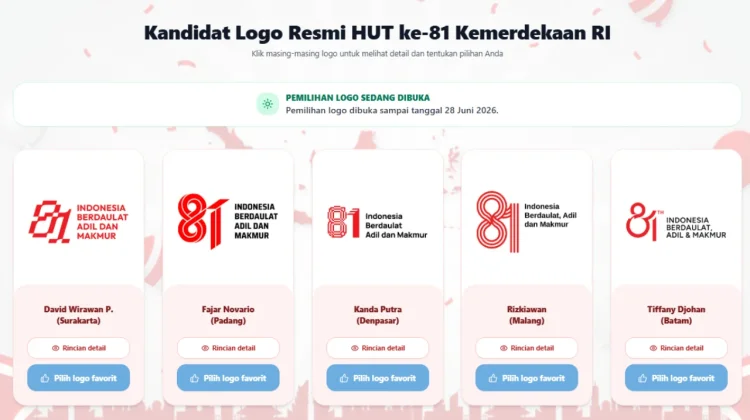Pemerintah Ajak Masyarakat Voting Logo HUT RI ke-81 Berhadiah!