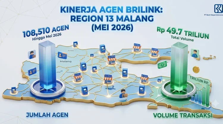 Transaksi Agen BRILink di BRI Regional Office Malang Tembus Rp 49,7 Triliun