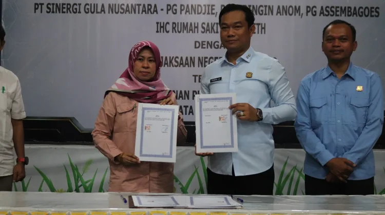 Kejari Teken MoU bersama PG dan RS Elizabeth