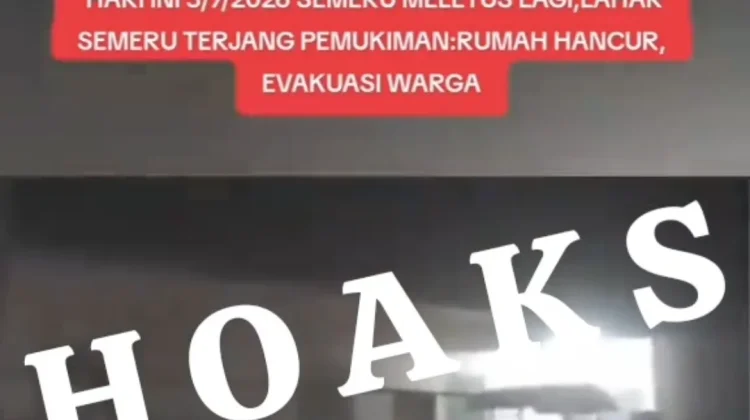 BPBD Lumajang Bantah Adanya Erupsi Semeru di Media Sosial