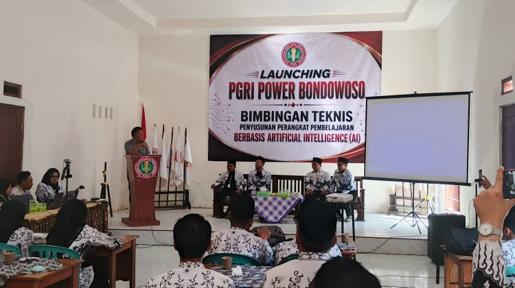 PGRI Bondowoso Luncurkan PGRI Power, Dorong Guru Kuasai AI dan Coding