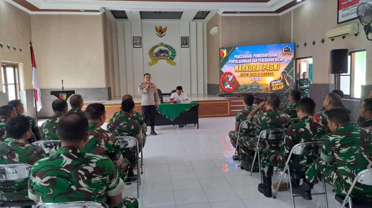 Polres Sosialisasi P4GN kepada Prajurit Kodim 0823