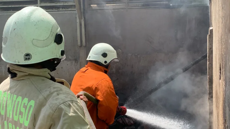 Gudang Kesenian SMPN Wringin Terbakar