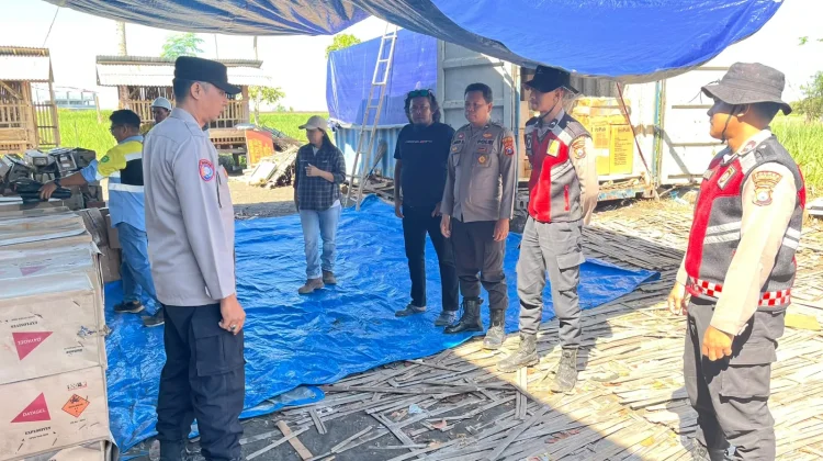 Polisi Turut Amankan Pemusnahan Bahan Peledak di Tempeh