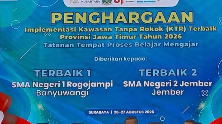 Marina Boom dan SMAN 1 Rogojampi Raih KTR Terbaik Jatim