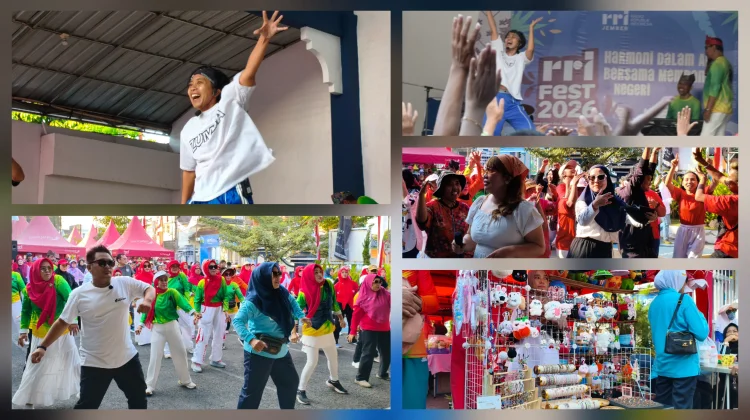 RRI Fest 2026 Meriah, 500 Peserta Ikuti Senam dan Jalan Sehat