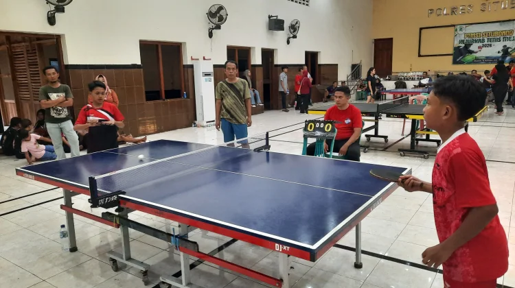 Kejurkab Tenis Meja Diikuti Ratusan Peserta Pelajar dan Umum