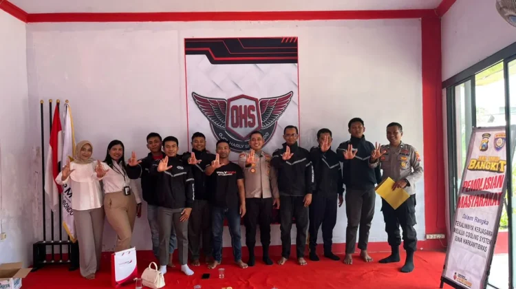 Satbinmas Menggelar Kegiatan Pembinaan dan Sinergitas Bareng Ojol