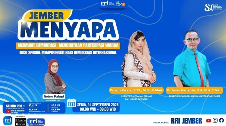 Akademisi UNEJ dan Bawaslu Jember Soroti Peran Warga dalam Demokrasi